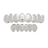 Silver 8 Grillz Top & Bottom