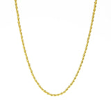 UWIN Men Women Hip Hop Rapper's Chain 3mm 20" 24" 30" Stainless steel Gold Color Rope Link Necklace Fashion Hip hop Jewelry