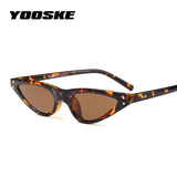 YOOSKE Cat Eye Sunglasses Women Small Triangle Eyeglasses Vintage Stylish Cateye Sun Glasses Female UV400 Glasses 2018 Gifts